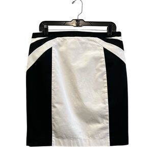 Express Black and White Colorblock High Waist Pencil Skirt Size 12
